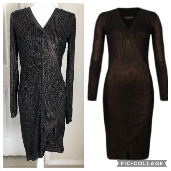 All Saints | Dresses | All Saints Stretchy Metallic Epea Sweater Dress | Poshmark